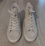 Pantofi dama, sport, PIELE naturala intoarsa,gri,marime 39