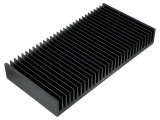 Radiator negru cu aripioare 150x300x40mm