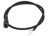 Cablu DC 5,5/2,1 Negru 2m, WEST POL