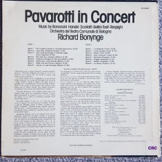 Vinil original SUA, Luciano Pavarotti in Concert, orchestra teatru Bologna