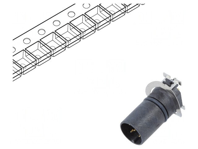 Soclu M12 5-Pin Tată pentru PCB DeviceNet/CANopen