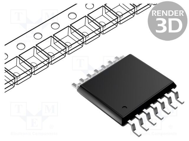 IC digital NAND 4 canale 2 intrări SMD TSSOP14 2&divide;3,6VDC -40&divide;85&deg;C ONSEMI