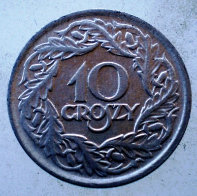 1.026 POLONIA 10 GROSZY 1923 foto