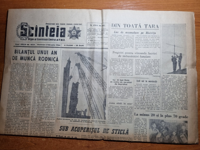 scanteia 2 februarie 1964-olimpiada de iarna de la innsbruck