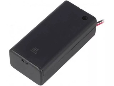 SBH-9VA Suport baterie 9V 6F22 6LR61 x1buc cu terminal cablu 150mm Fara intrerupator COMF foto