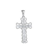 Cumpara ieftin Pandantiv argint 925, JW1276, model cruce, placat cu rodiu