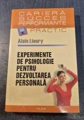 Experimente de psihologie pentru dezvoltare personala Alain Lieury