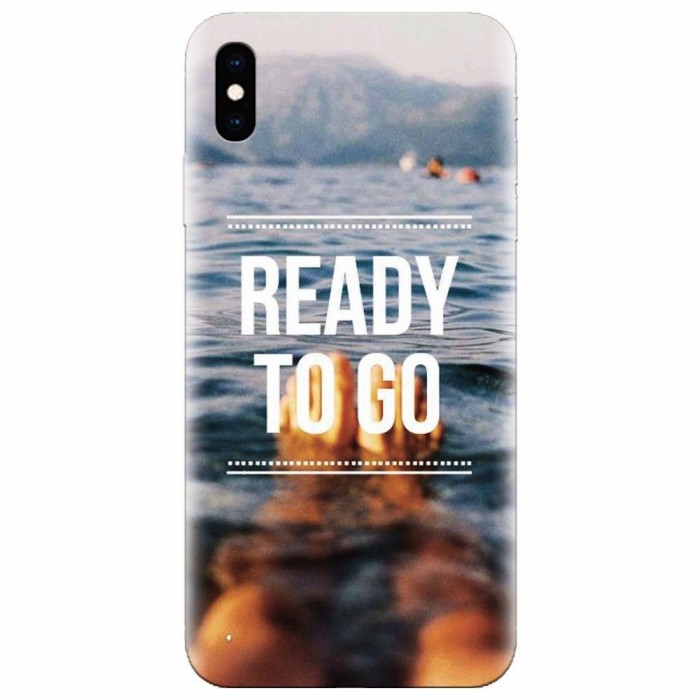 Husa silicon pentru Apple Iphone XS, Ready To Go Swimming