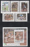 Mauritania 1984 - Jocurile Olimpice - Los Angeles, PA, Serie + Colita, MNH