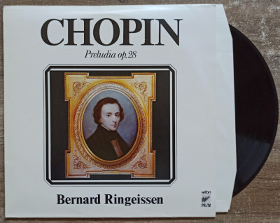 Chopin, Bernard Ringeissen, Preludia op. 28// disc vinil foto