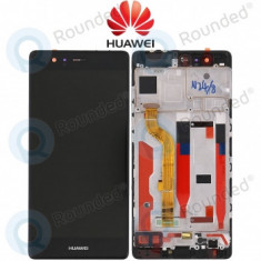 Huawei P9 (EVA-L09, EVA-L19) Capac frontal modul display + LCD + digitizer negru