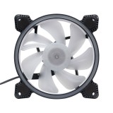 Ventilator Carcasa 12V, 120mm, 3 fire, mufa 3 pini + molex, 1200RPM, silent, iluminat LED, Active