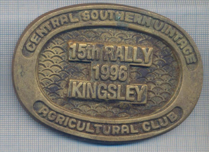 AZ 109 MEDALIE -PLACHETA -AUTOMOBILISTICA -15TH RALLY KINGSLEY -1996