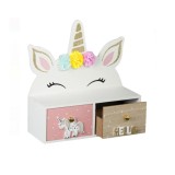 Cutie de depozitare Unicorn&amp;quot;, Lemn, 26x10x27 cm