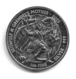 Marea Britanie - Myths and Legends - 2025 BEOWULF &amp; GRENDELS MOTHER - 1OZ .999 Fine Silver 2 Pounds