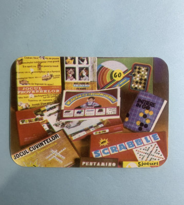 Calendar 1986 jocuri logice Recoop foto