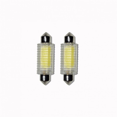 Set 2 x Bec SOFIT 2 COB , 2W cu radiator, 12LED foto