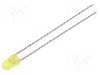 Dioda LED, 3mm, galbena, 110...250mcd, 20mA, 2...2,5V, KINGBRIGHT ELECTRONIC - L-934SYD
