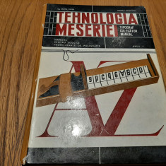 TEHNOLOGIA MESERIEI TIPOGRAF CULEGATOR MANUAL - Cristea Victor - 1969, 168 p.