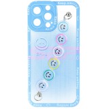 Husă iPhone 13 Pro Max Albastră TPU Smiley Chain - Protecție Premium