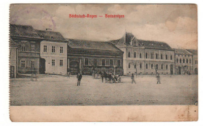 SV * Reghinul Sasesc * CENTRUL * PIATA CENTRALA * 1912 * Mures foto