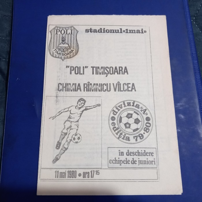 Program Poli Timisoara - Chimia Rm. Vilcea