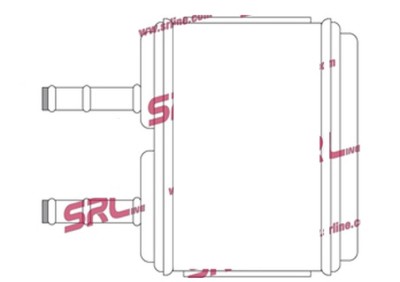 Radiator Incalzire Daewoo Tico, 01.1991-2000, motor 0.8, benzina, cutie manuala, fara AC, aluminiu brazat/aluminiu, 150x100x40 mm, SRLine foto