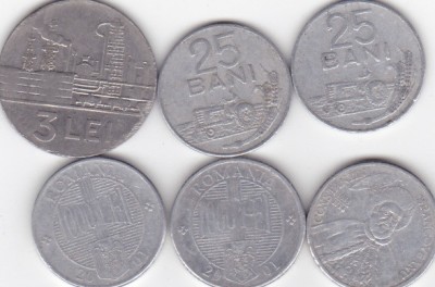 ROMANIA lot 6 monede foto
