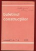 "Buletinul constructiilor", volumul 5 - 6 -7 - 8, 1993, Carti constructii