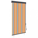 vidaXL Jaluzea tip rulou de exterior, galben și albastru, 80 x 250 cm