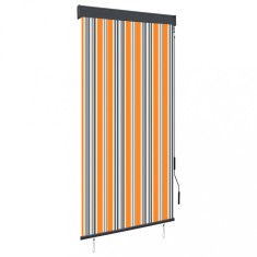 vidaXL Jaluzea tip rulou de exterior, galben ?i albastru, 80 x 250 cm foto