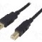 Cablu USB A mufa, USB B mufa, USB 2.0, lungime 5m, negru, BQ CABLE - CAB-USB2AB/5G-BK