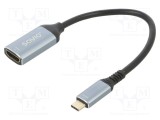 Adaptor HDMI 2.0 SAVIO pentru Thunderbolt 3 și USB-C