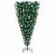 Brad Crăciun artificial pre-iluminat inversat, globuri, 150 cm