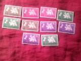 10 Timbre Colonii Britanice - din Seria Campania contra Foamei 1963 :Bahamas , Bermuda , Turks&amp;Caicos ,Cayman , St.Lucia , Antigua ,St.Vincent ,Grenad
