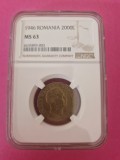 Moneda gradata NGC - 2000 lei 1946 - MS63