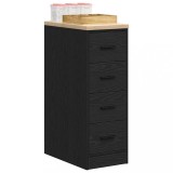 VidaXL Dulap depozitare garaj negru 30x51x85 cm lemn masiv de pin