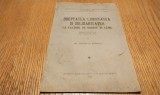 DREPTATEA, LIBERTATEA SI SOLIDARITATEA CA FACTOR DE ORDINE IN LUME - Anton N. Ionescu - Editura "Datina Romaneasca", Valenii-de-Munte, 1937, 40 p.