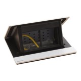 Cutie Pop-Up neechipata pentru blat 4M Legrand finisaj aluminiu 654803