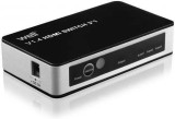 Switch HDMI 4K V1.4 Well, 3 Porturi, Telecomanda, 3D, 30Hz