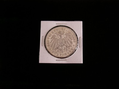 C50 - Moneda foarte veche - Germania - 5 marci - 1903 litera J foto