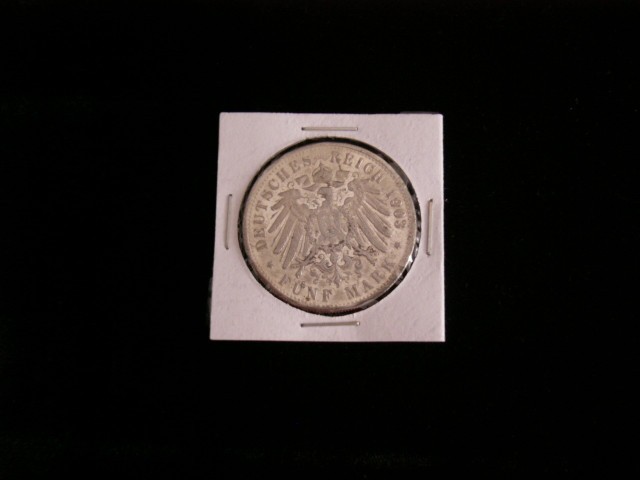 C50 - Moneda foarte veche - Germania - 5 marci - 1903 litera J