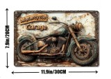 Decoratiune de perete din metal pentru garaj de motociclete, casă, bar, cafenea 2D 20x30cm