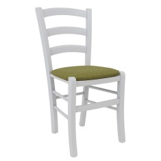 Scaun Paesana - cadru alb - stofa S22 - verde