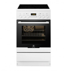 Aragaz Electrolux Electrolux EKC54550OW 4 Arzatoare vitroceramice Cuptor electric Clasa A-10% Grill 50 cm Alb foto