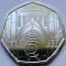 50 pence 2023 Marea Britanie, Coronation of King Charles III, unc, km#2351