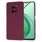Husa premium din silicon pentru realme 12 / 12x - softflex, microfibra, plum red