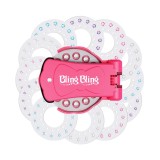 Aparat aplicare strasuri flippy, plastic, 11.5x9.5x8 cm, multicolor