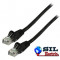 Cablu UTP cat6 mufat 1m patch cord, negru Valueline