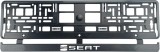 Set 2 bucati, suport numar inmatriculare Carbon, Seat, Autohelix MSA